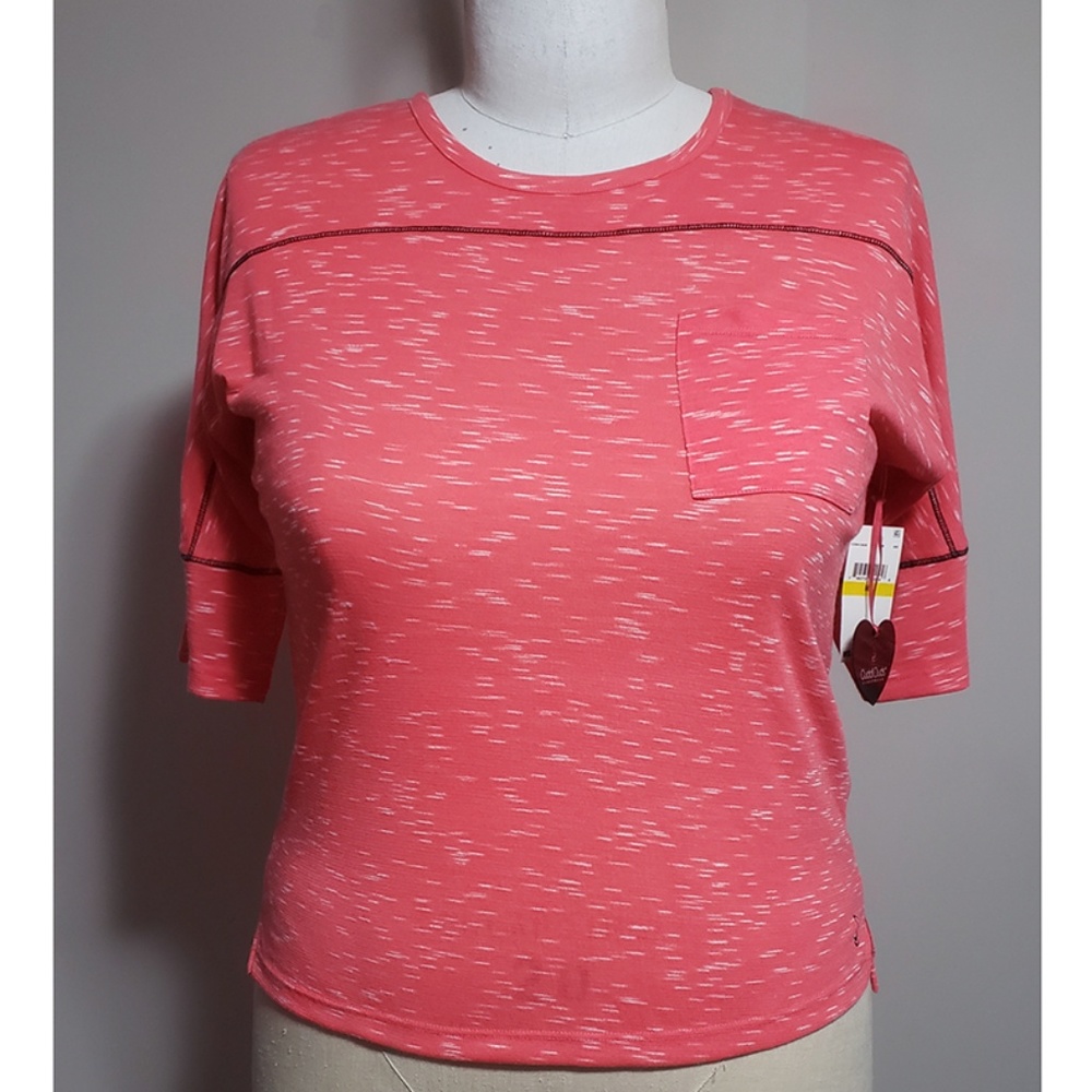 NEW WITH TAGS CUDDL DUDS PINK SLEEP TEE SIZE MED